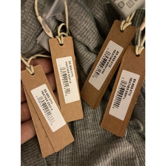 2 Sizes Skims Soft Lounge Button Up Henley Onesie Romper in Heather Gray NWT - Picture 10 of 11